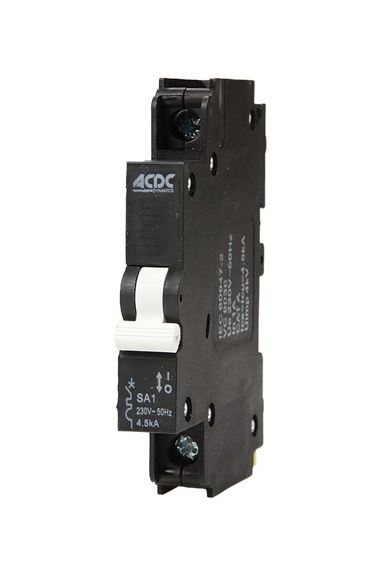 10A 1-POLE 4.5kA C CURVE MINI RAIL MCB